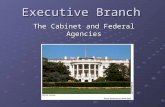 Executive Branch The Cabinet and Federal Agencies.