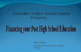 Chandler Unified School District Presents.. Nanci Regehr Financial Aid Director, Rio Salado College.