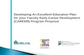 Developing An Excellent Education Plan for your Faculty Early Career Development (CAREER) Program Proposal.