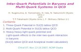 Inter-Quark Potentials in Baryons and Multi-Quark Systems in QCD H. Suganuma, A. Yamamoto, H. Iida, N. Sakumichi (Kyoto Univ.) with T.T.Takahashi (Kyoto.