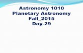 Astronomy 1010 Planetary Astronomy Fall_2015 Day-29.
