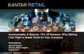 Presented by: Sara AlTukhaim Director, Retail Insights August 2014 Incrementality  Beyond: The 10 Reasons Why Getting Club Right is Good Great for Your.