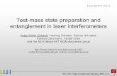 AIC, LSC / Virgo Collaboration Meeting, 2007, LLO Test-mass state preparation and entanglement in laser interferometers Helge Mller-Ebhardt, Henning Rehbein,