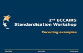 Insert dateInsert placeInsert name 2 nd ECCAIRS Standardisation Workshop Encoding examples.