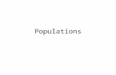 Populations. What is a population? -a group of actively interacting and interbreeding individuals in space and time.