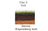 Day 3 Soil Genre: Expository text. Today we will learn: Amazing Words Phonics/Spelling: Diphthongs ou, ow, oi, oy Fluency: Read with Appropriate Phrasing.
