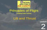 Lecture Leading Cadet Training Principles of Flight 2 Lift and Thrust.