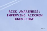 RISK AWARENESS: IMPROVING AIRCREW KNOWLEDGE. Risk for helicopters = 10 x risk for airlines Proposed strategies : Flight simulators CVRs Heard at ISASI.