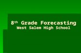 8 th Grade Forecasting West Salem High School. WELCOME WSHS CLASS OF 2017.