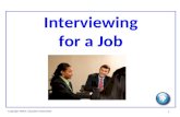 1111 Copyright, MMXI, Education Associates Interviewing for a Job.