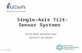 Single-Axis Tilt-Sensor Systems Harry M.M. Kerkvliet and Gerard C.M. Meijer  Soz 2004.