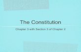 The Constitution Chapter 3 with Section 3 of Chapter 2.