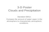 3-D Poster Clouds and Precipitation Standard SM1e: Compare the amount of water vapor in the atmosphere to characteristic atmospheric conditions.