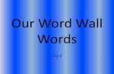 Our Word Wall Words List E. little This dog is very little. A ladybug is a little insect.