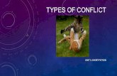 TYPES OF CONFLICT UNIT 1: SHORT FICTION. WHAT IS A CONFLICT? Definition: A struggle between opposing forces; the main problem in a story.