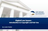 Digital Law Issues: Introduction to Copyright and Fair Use By Louise Fechter.