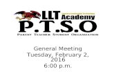 General Meeting Tuesday, February 2, 2016 6:00 p.m.