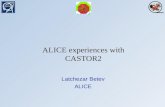 ALICE experiences with CASTOR2 Latchezar Betev ALICE.