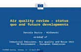 E FAIRMODE meeting, Antwerp, 11 – 13 April 2013 Air quality review – status quo and future developments…