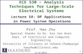 ECE 530 – Analysis Techniques for Large-Scale Electrical Systems Prof. Hao Zhu Special thanks to Dr.…