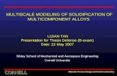 Materials Process Design and Control Laboratory MULTISCALE MODELING OF SOLIDIFICATION OF MULTICOMPONENT…