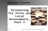 11-1 Chapter Eleven Accounting for State and Local Governments, Part I McGraw-Hill/Irwin Copyright ©…