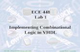 ECE 448 – FPGA and ASIC Design with VHDL George Mason University ECE 448 Lab 1 Implementing Combinational…