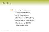 Copyright © 2009 Pearson Education, Inc. Publishing as Pearson Addison-Wesley Outline Creating Subclasses…