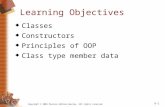 Copyright © 2006 Pearson Addison-Wesley. All rights reserved. 6-1 Learning Objectives  Classes …