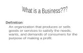Definition: An organization that produces or sells goods or services to satisfy the needs, wants, and…