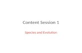 Content Session 1 Species and Evolution. Charles Darwin Theory of Natural Selection.