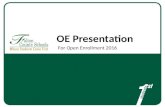 OE Presentation For Open Enrollment 2016. OE Dates SHBP (Medical Coverage ONLY) and Employee Express…