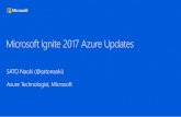 Microsoft Ignite 2017 Azure Updates