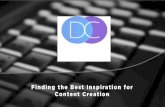 Digitalzone 2017 Talk - Finding the Best Inspiration for Content Creation