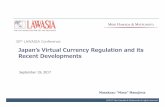 Japan's virtual currency regulation and its recent developments