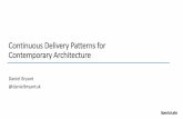 O'Reilly SACON "Continuous Delivery Patterns for Contemporary Architecture"