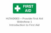 1 provide first aid   introduction to first aid