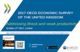 United Kingdom OECD Economic survey addressing Brexit and weak productivity