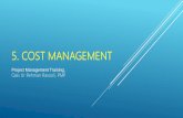 6- PMP Training - Cost Management