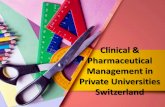 Clinical & pharmaceutical management in private universities switzerland