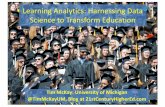 Keynote – Timothy McKay – Learning Analytics: Harnessing Data Science to Transform Education – OWD17