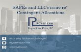 SAFEs and LLCs issue re: Contingent Allocations