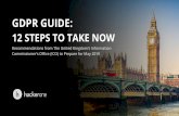 GDPR Guide: The ICO's 12 Recommended Steps To Take Now