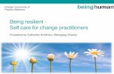 Being resilient: Self care for Change Practitioners
