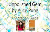 Alice Pung's Unpolished Gem - Annotation Guide 1: Plot and Characterisation