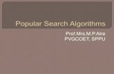 Popular search algorithms