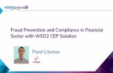 [WSO2Con EU 2017] Fraud Prevention and Compliance in Financial Sector with WSO2 CEP Solution