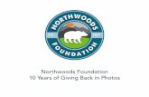 Northwoods Foundation - Celebrating 10 Years of Giving Back