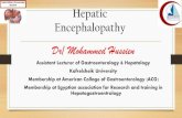 Hepatic encephalopathy for student by dr Mohammed Hussien
