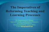 Imperatives of reforming Teaching-learning process at Higher Education